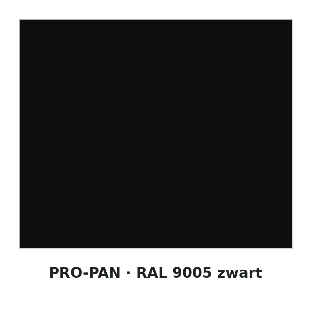 PRO-PAN Zwart RAL 9005 (2 zijden UV)